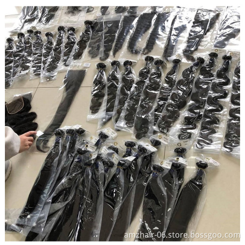 Wholesale Mink Brazilian Virgin Human Cuticle Aligned Hair Loose Deep Bundles with Closure Vendor Human Hair Bundles Extension